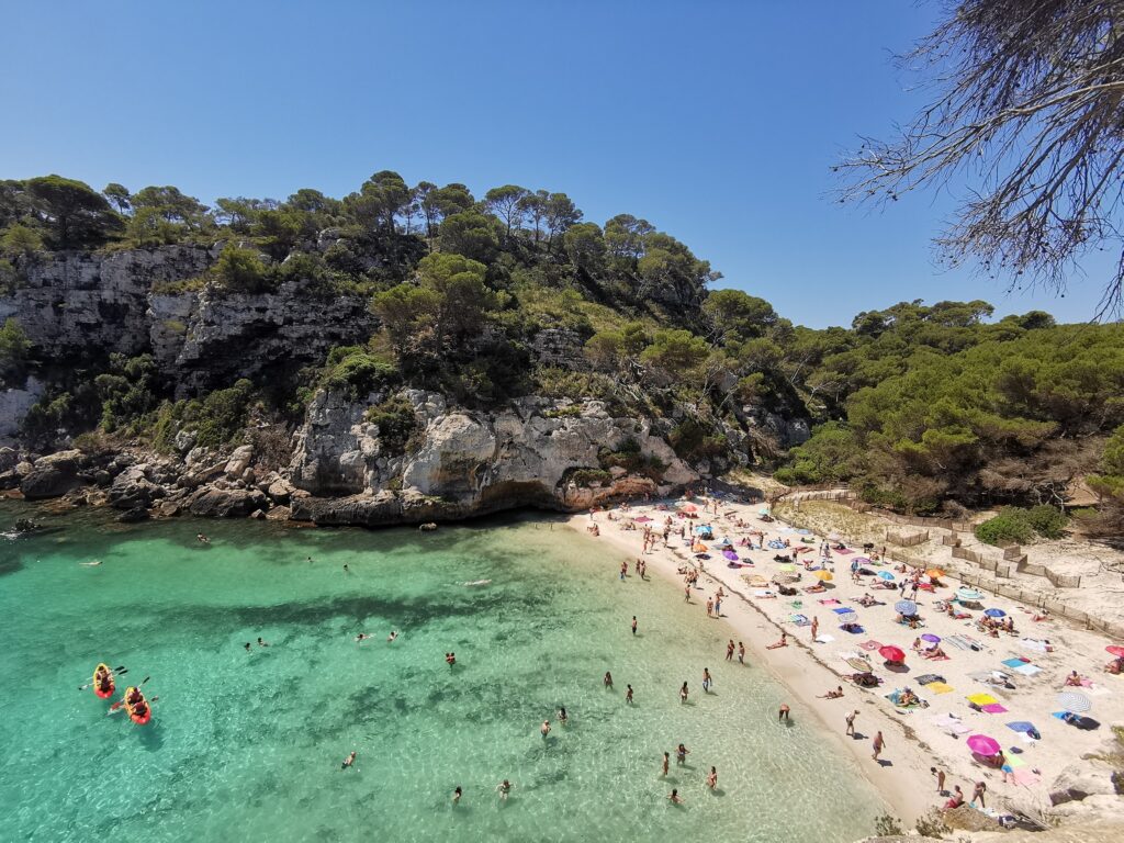 Menorca látnivalók: Cala Macarelletta