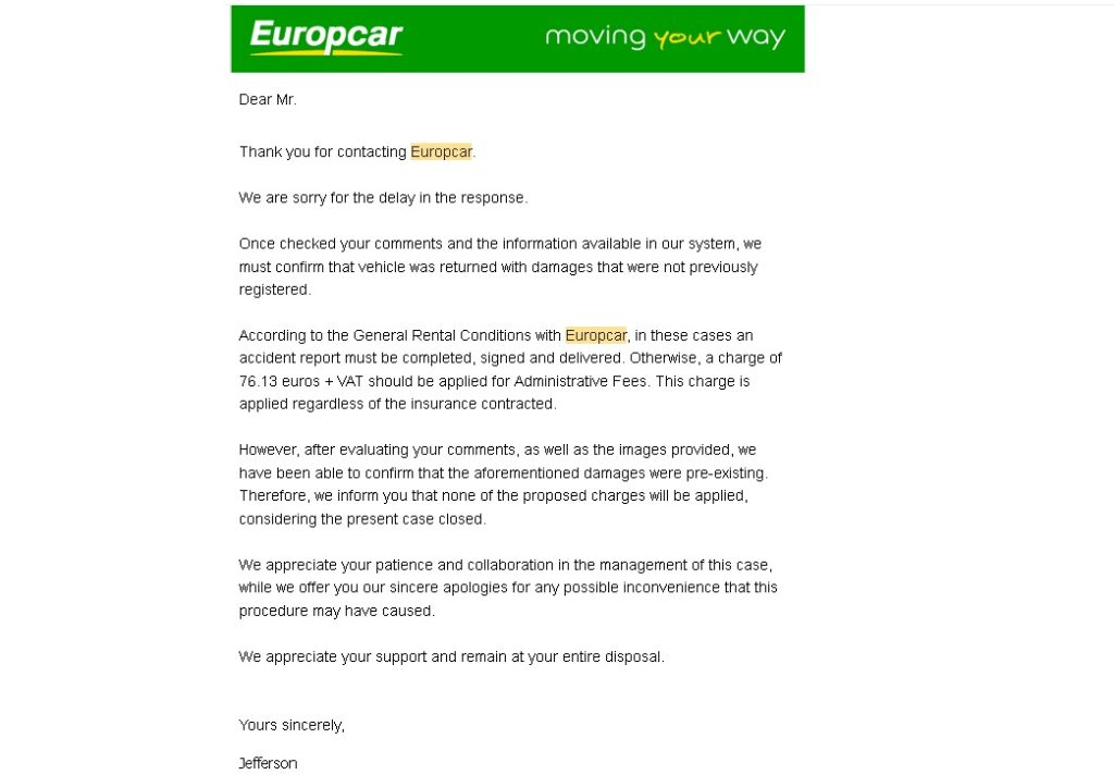 Europcar vélemény