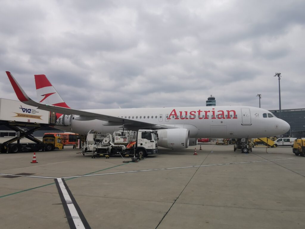légi közlekedés: austrian airlines