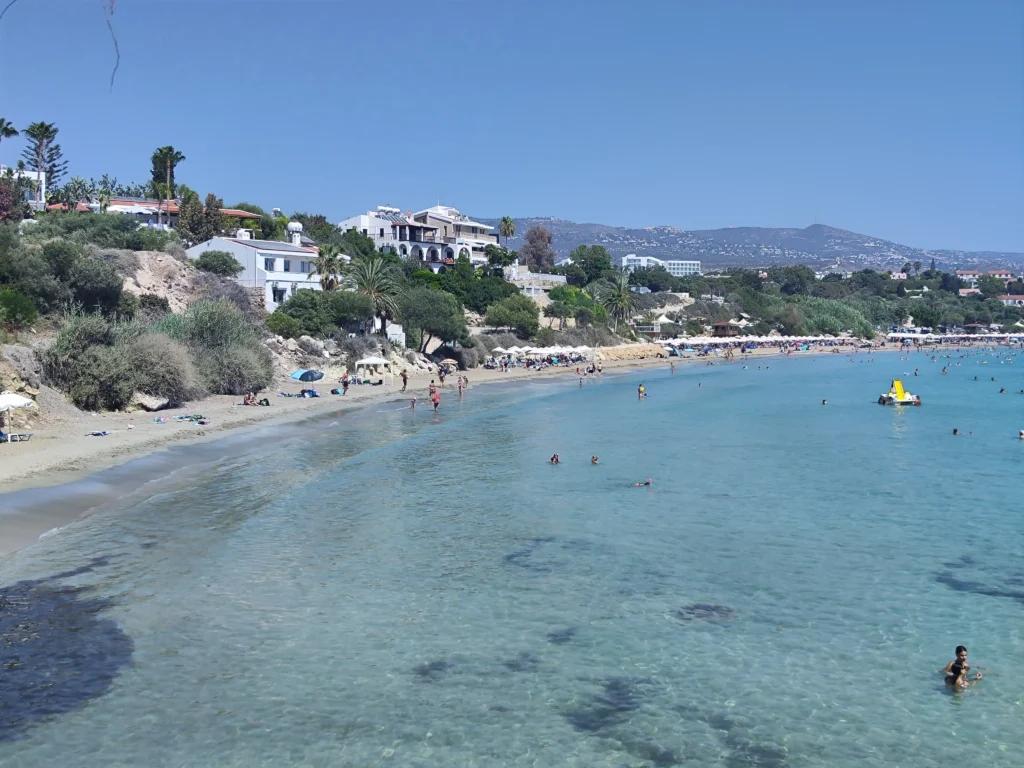 Paphos látnivalók - Coral Bay