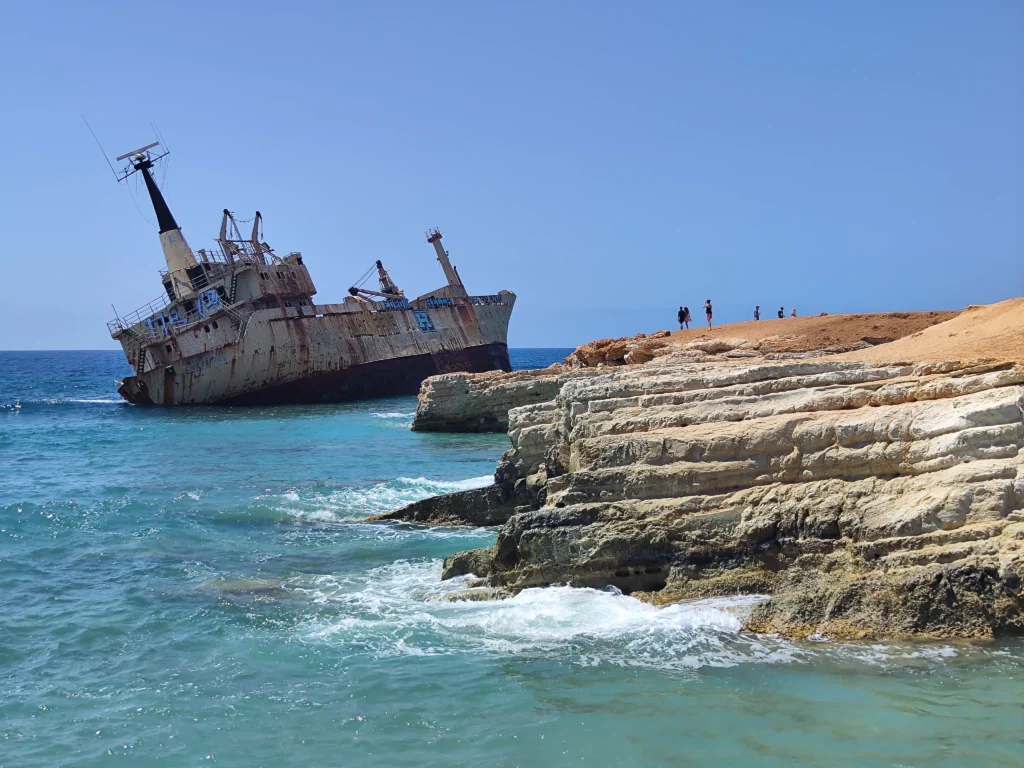 Paphos látnivalók - hajóroncs