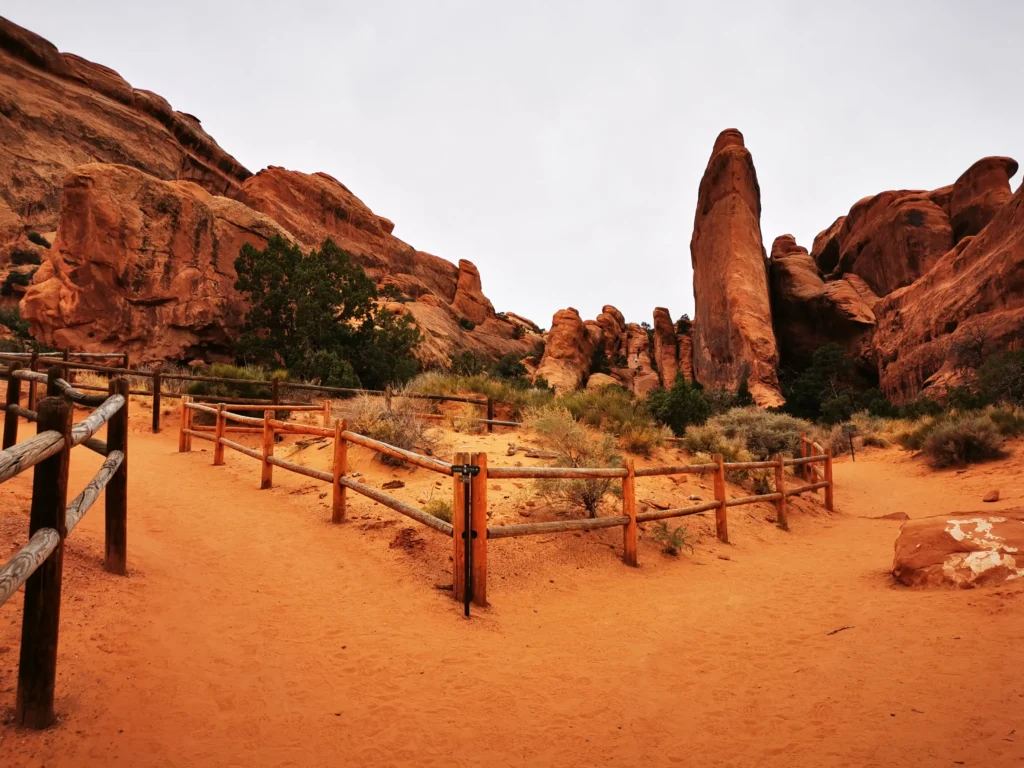 Arches Nemzeti Park - útvonal