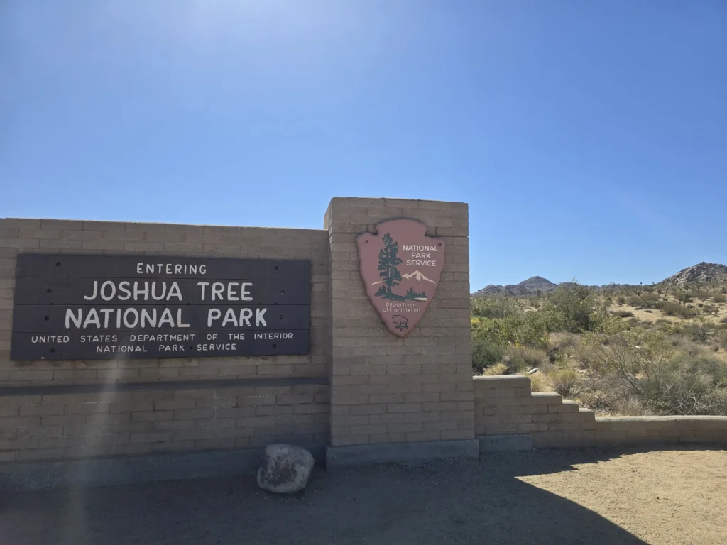 Joshua Tree Nemzeti Park - bejárat